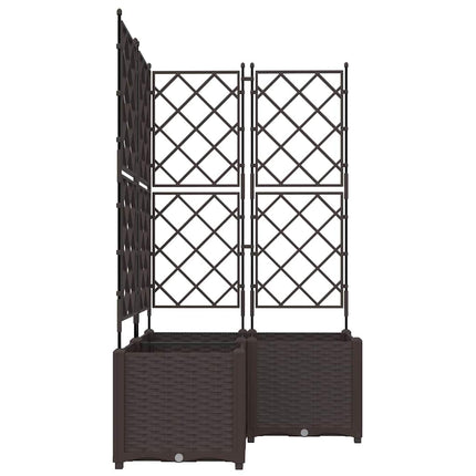 Have Blomsterkrukke 3 stk. Brun 80 x 80 x 143 cm PP