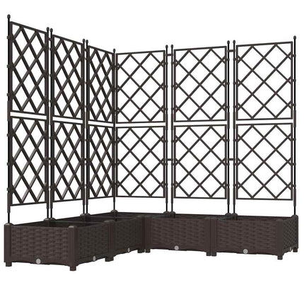 Have Blomsterkrukke 5 stk. Brun 120 x 120 x 125,5 cm PP