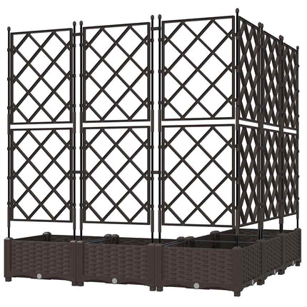 Have Blomsterkrukke 5 stk. Brun 120 x 120 x 125,5 cm PP