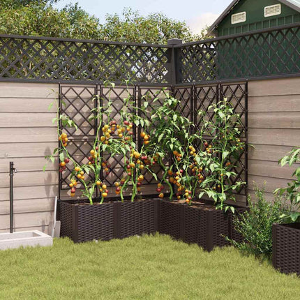 Have Blomsterkrukke 5 stk. Brun 120 x 120 x 143 cm PP