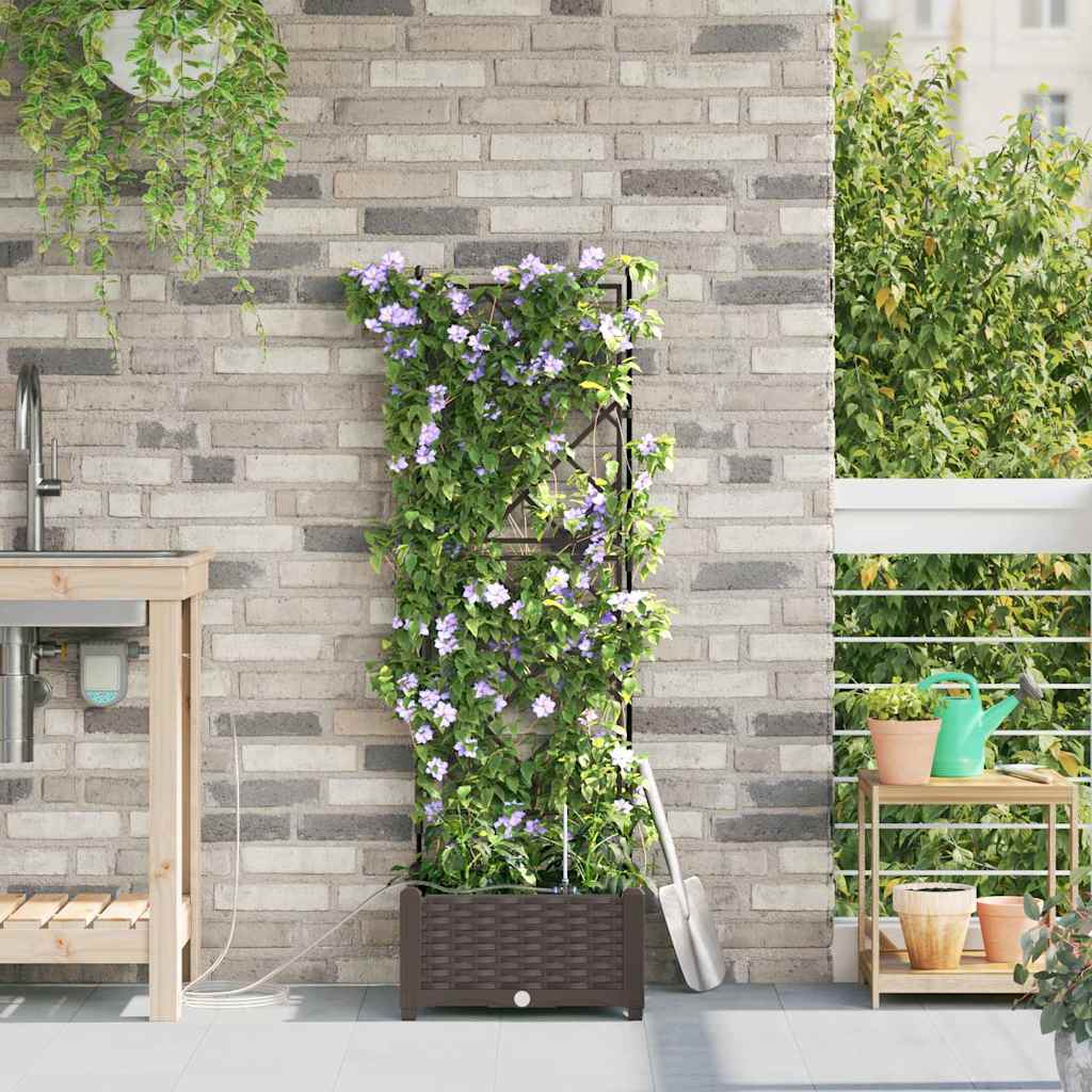 Havekrukker Brun 40 x 40 x 126 cm Stål