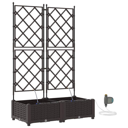 Have Blomsterkrukke 2 stk. Brun 80 x 40 x 126 cm PP