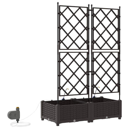 Have Blomsterkrukke 2 stk. Brun 80 x 40 x 126 cm PP