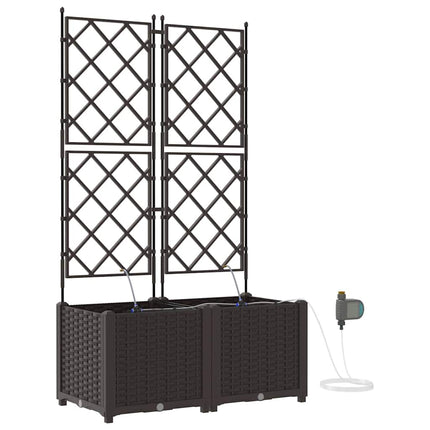 Have Blomsterkrukke 2 stk. Brun 80 x 40 x 142 cm PP