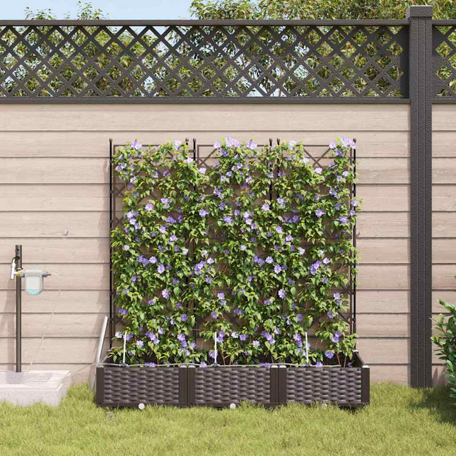 Have Blomsterkrukke 3 stk. Brun 120 x 40 x 126 cm PP