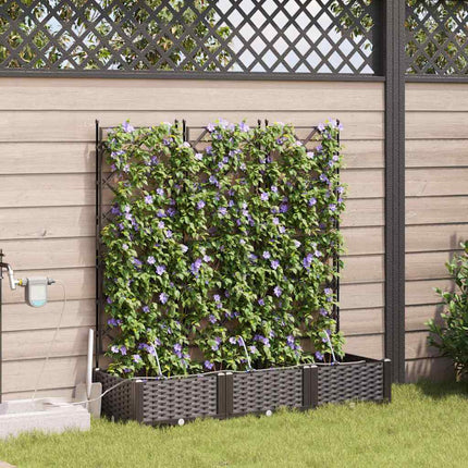 Have Blomsterkrukke 3 stk. Brun 120 x 40 x 126 cm PP