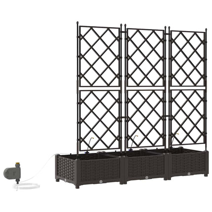 Have Blomsterkrukke 3 stk. Brun 120 x 40 x 126 cm PP