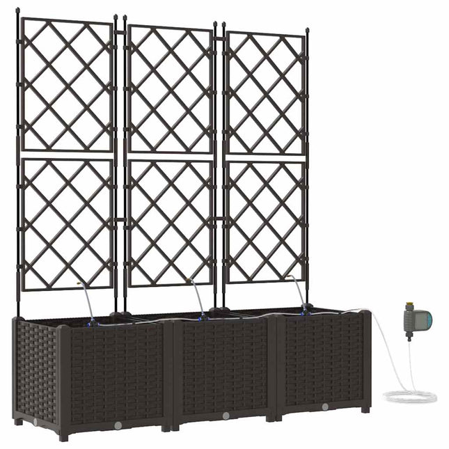 Have Blomsterkrukke 3 stk. Brun 120 x 40 x 142 cm PP