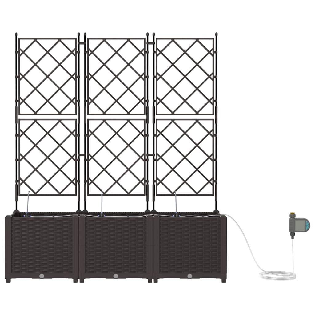 Havekrukker Brun 120 x 40 x 142 cm Stål