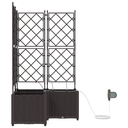 Have Blomsterkrukke 3 stk. Brun 80 x 80 x 142 cm PP