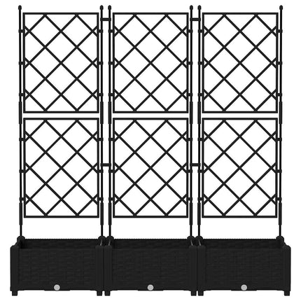Have Blomsterkrukke 3 stk. Sort 120 x 40 x 125,5 cm PP