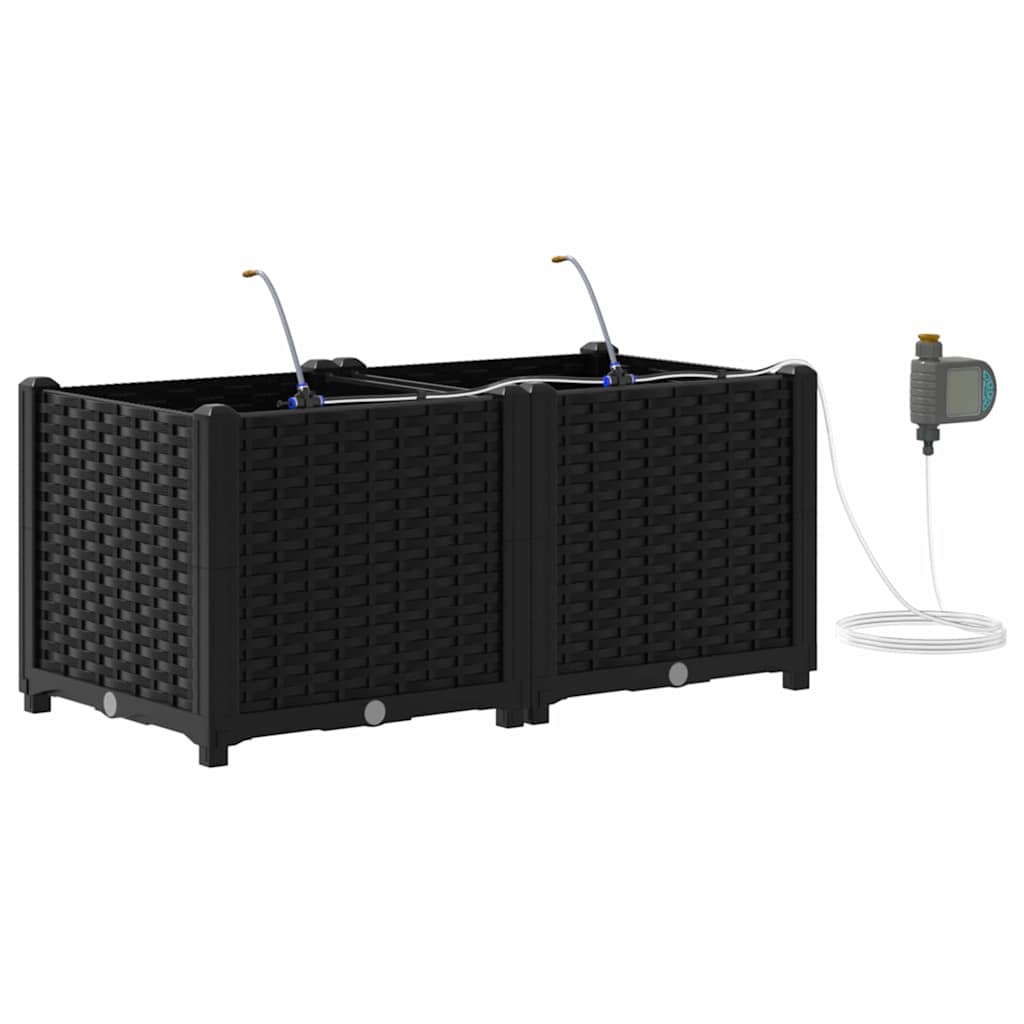 Havekrukker Sort 80 x 40 x 37,5 cm Stål