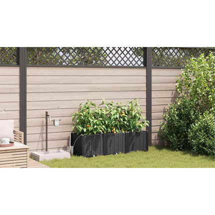 Have Blomsterkrukke 3 stk. Sort 120 x 40 x 37,5 cm PP