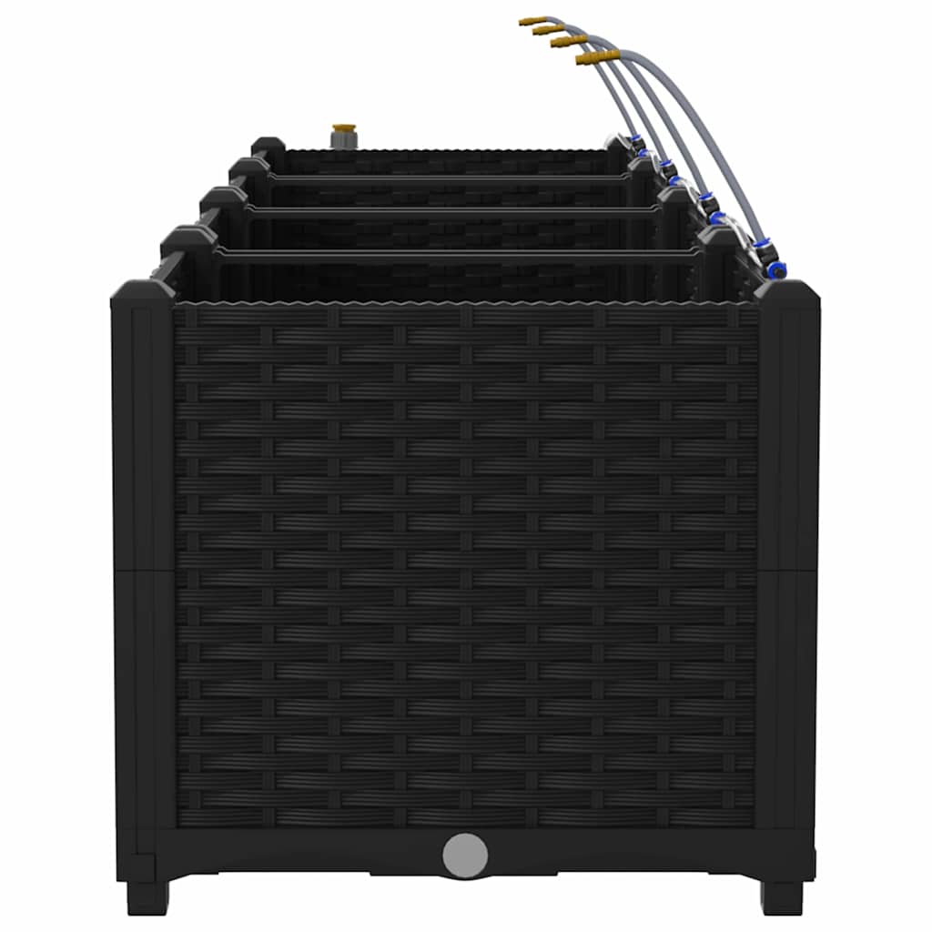 Havekrukker Sort 160 x 40 x 37,5 cm Stål