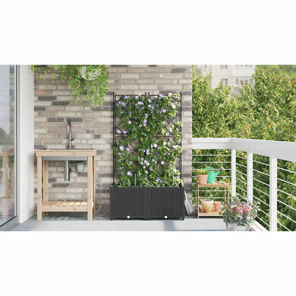 Have Blomsterkrukke 2 stk. Sort 80 x 40 x 142 cm PP