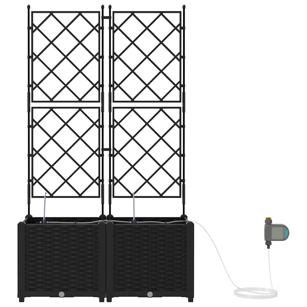 Havekrukker Sort 80 x 40 x 142 cm Stål