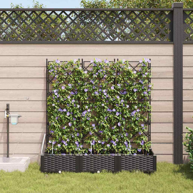 Have Blomsterkrukke 3 stk. Sort 120 x 40 x 126 cm PP