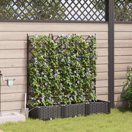Have Blomsterkrukke 3 stk. Sort 120 x 40 x 126 cm PP
