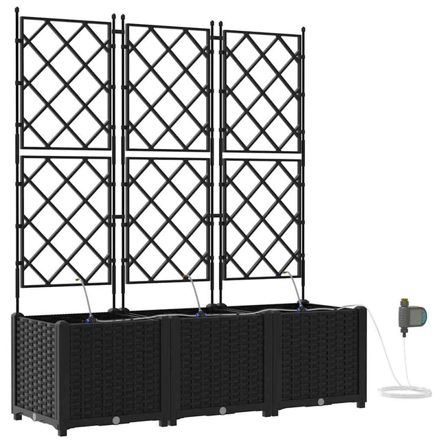 Have Blomsterkrukke 3 stk. Sort 120 x 40 x 142 cm PP