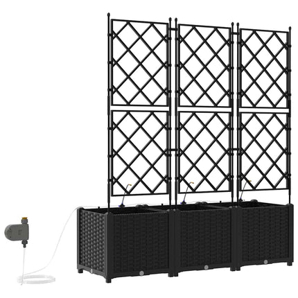 Have Blomsterkrukke 3 stk. Sort 120 x 40 x 142 cm PP