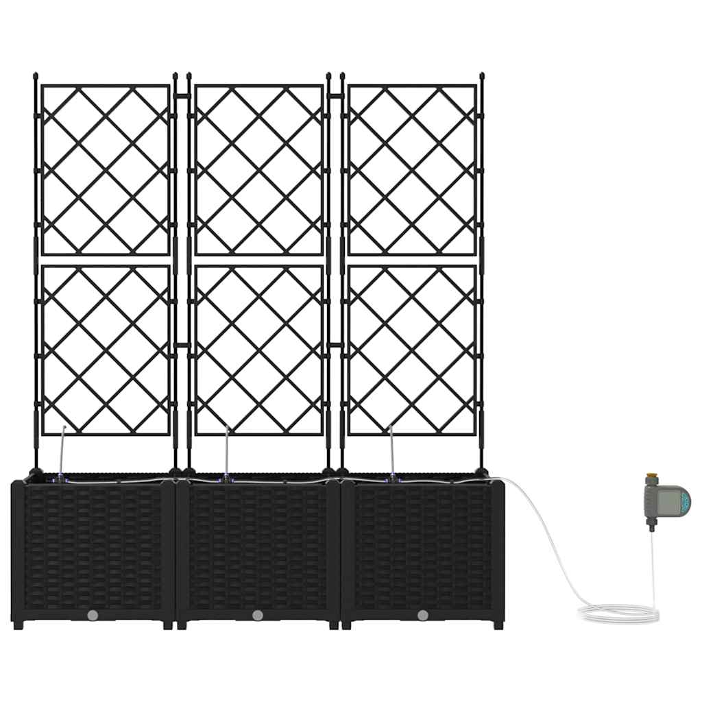 Havekrukker Sort 120 x 40 x 142 cm Stål