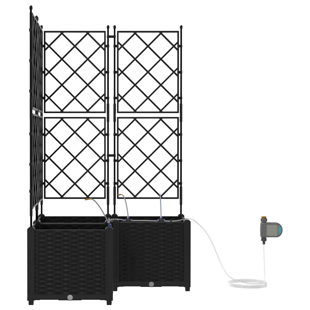 Havekrukker Sort 80 x 80 x 142 cm Stål