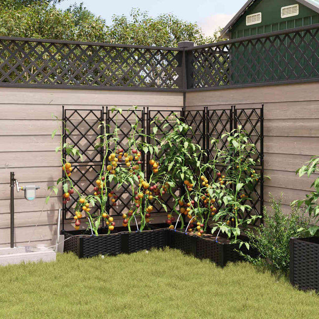 Have Blomsterkrukke 5 stk. Sort 120 x 120 x 126 cm PP