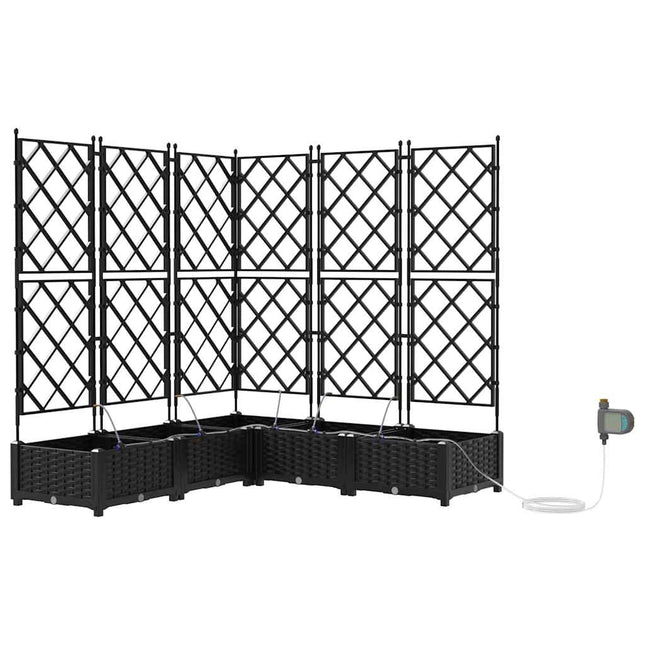 Have Blomsterkrukke 5 stk. Sort 120 x 120 x 126 cm PP