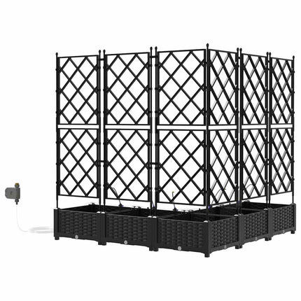 Have Blomsterkrukke 5 stk. Sort 120 x 120 x 126 cm PP