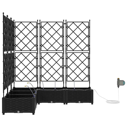 Have Blomsterkrukke 5 stk. Sort 120 x 120 x 126 cm PP