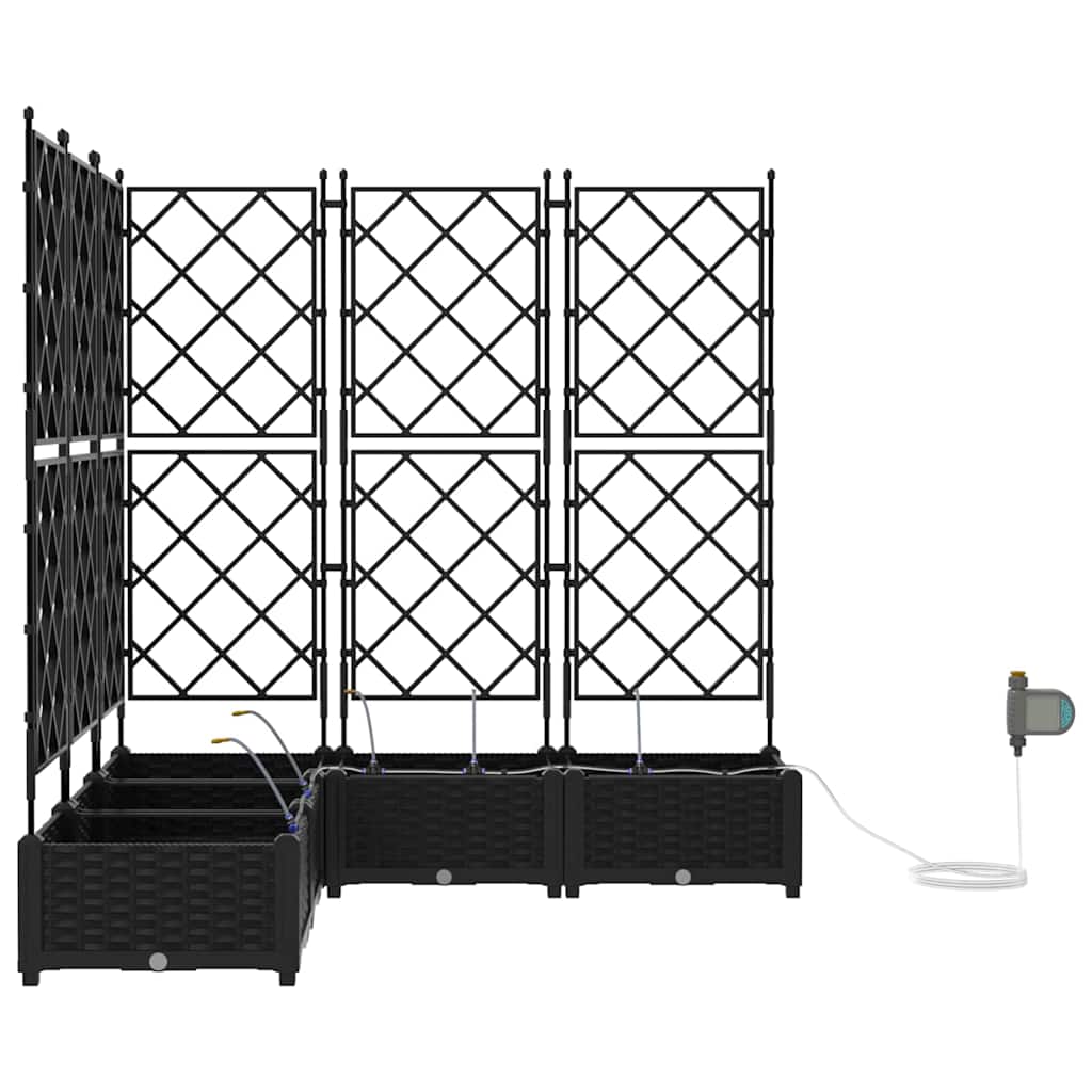 Havekrukker Sort 120 x 120 x 126 cm Stål