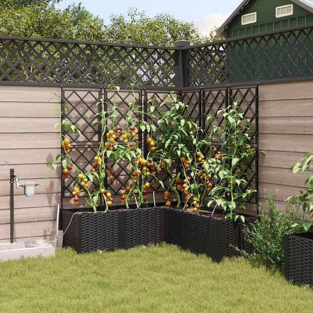 Have Blomsterkrukke 5 stk. Sort 120 x 120 x 142 cm PP