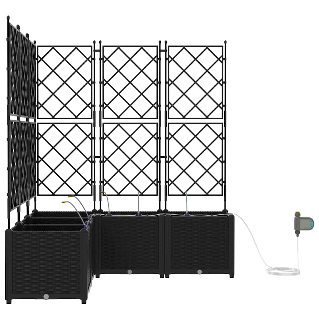 Havekrukker Sort 120 x 120 x 142 cm Stål