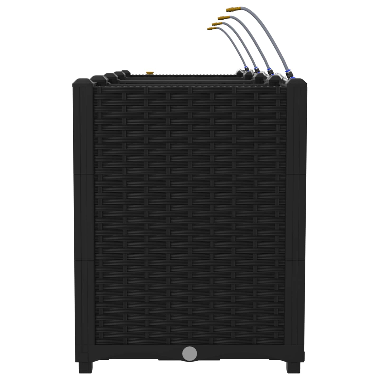 Have Blomsterkrukke 4 pcs Sort 160 x 40 x 53 cm Stål