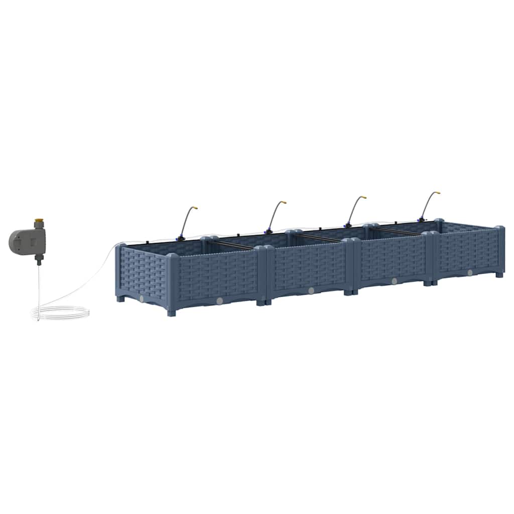 Havekrukker Grå 160 x 40 x 22 cm Stål