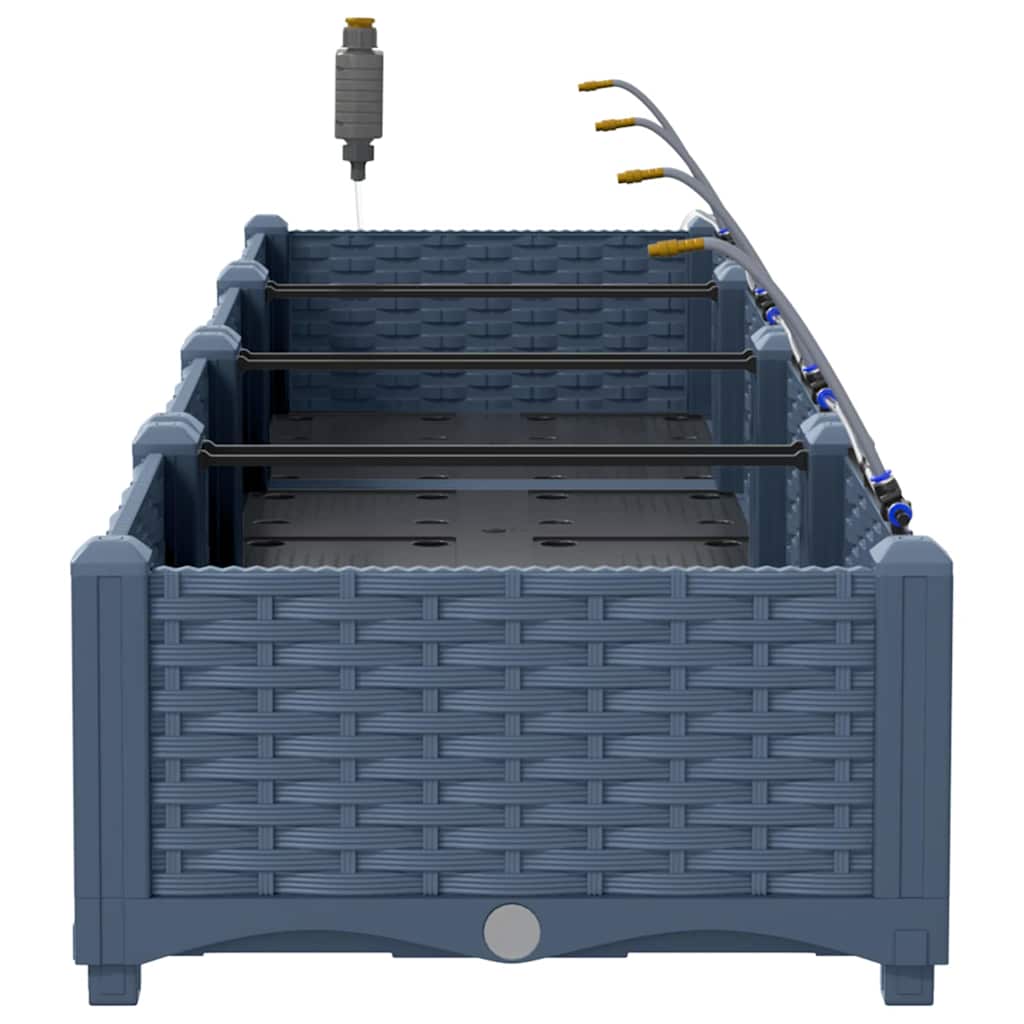 Havekrukker Grå 160 x 40 x 22 cm Stål