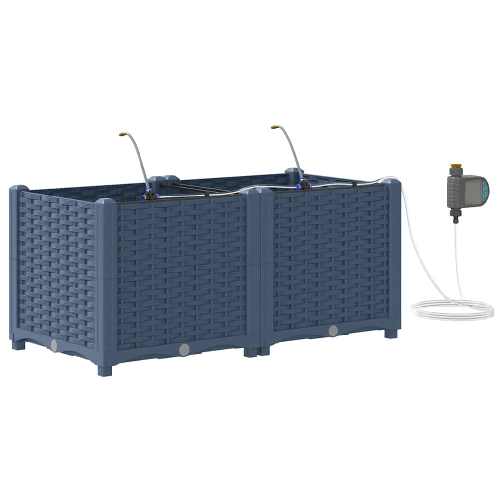 Havekrukker Grå 80 x 40 x 37,5 cm Stål