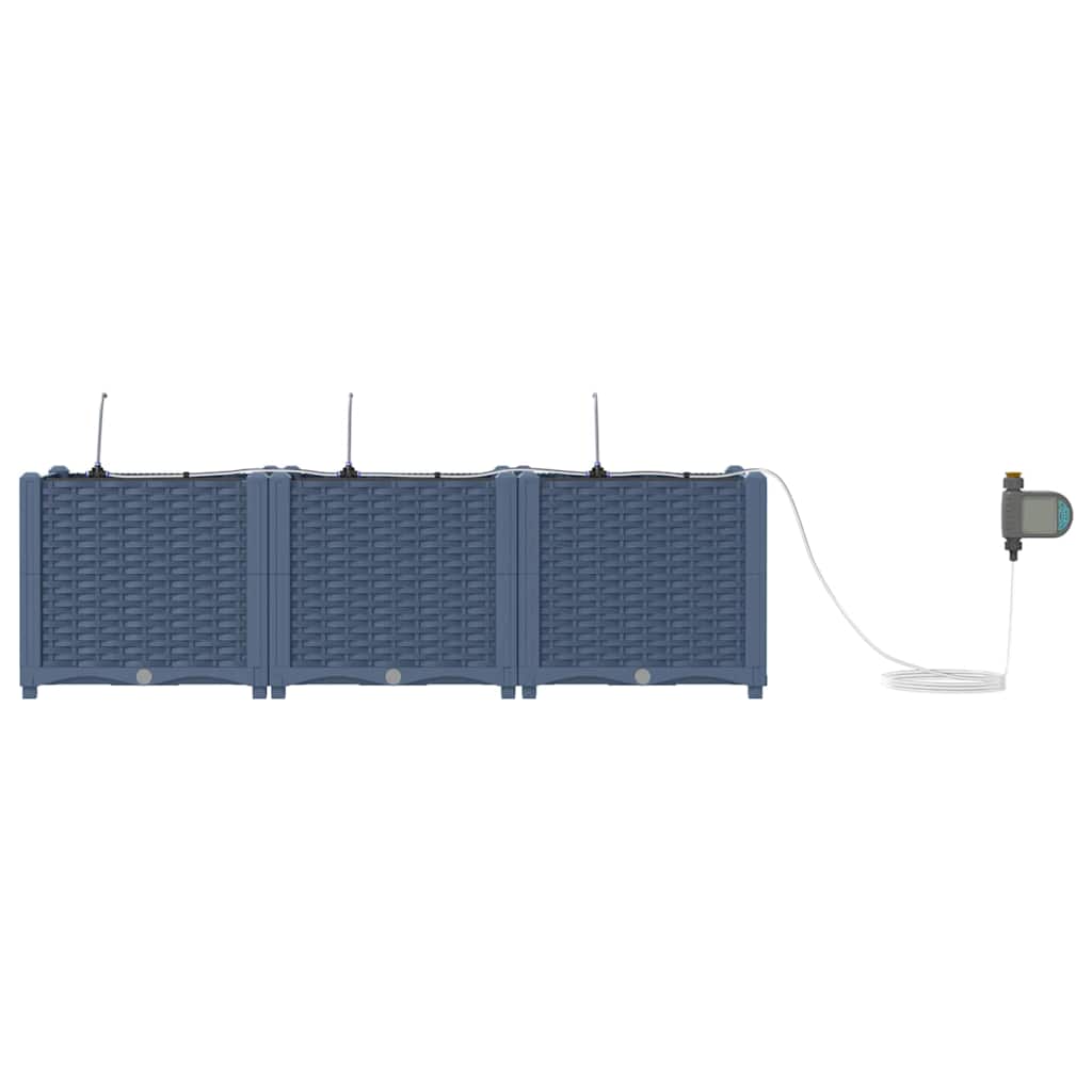 Havekrukker Grå 120 x 40 x 37,5 cm Stål