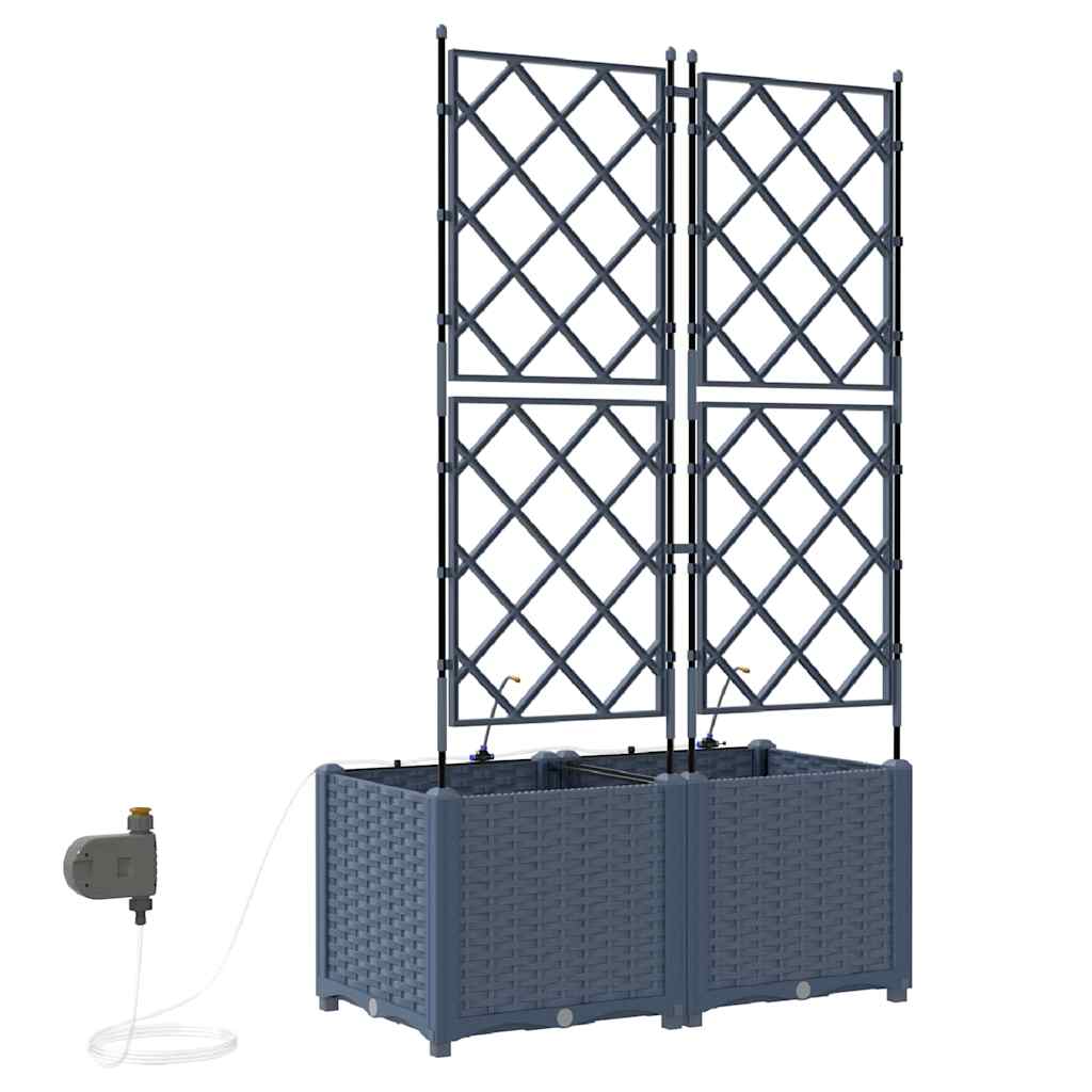 Havekrukker Grå 80 x 40 x 142 cm Stål