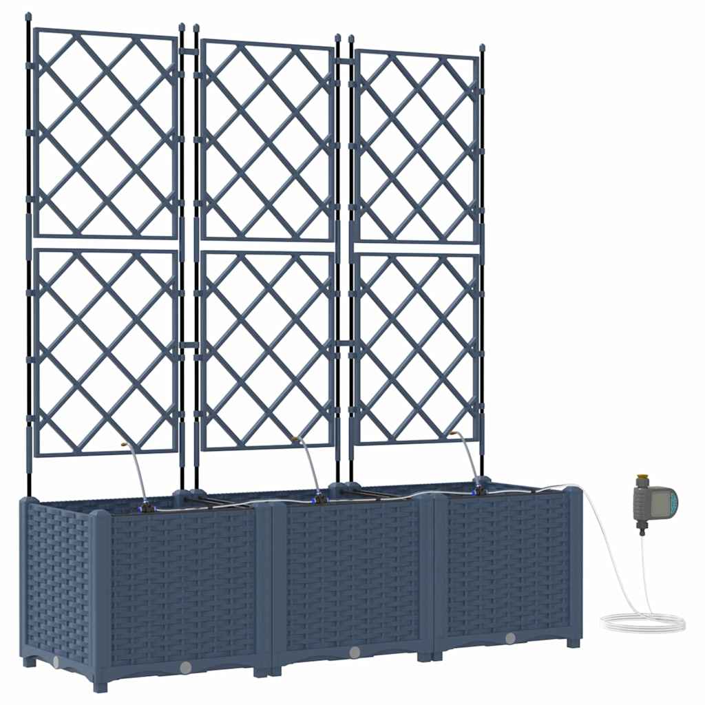 Havekrukker Grå 120 x 40 x 142 cm Stål