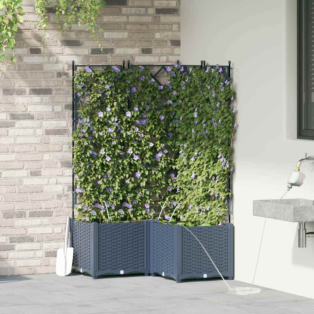 Havekrukker Grå 80 x 80 x 142 cm Stål