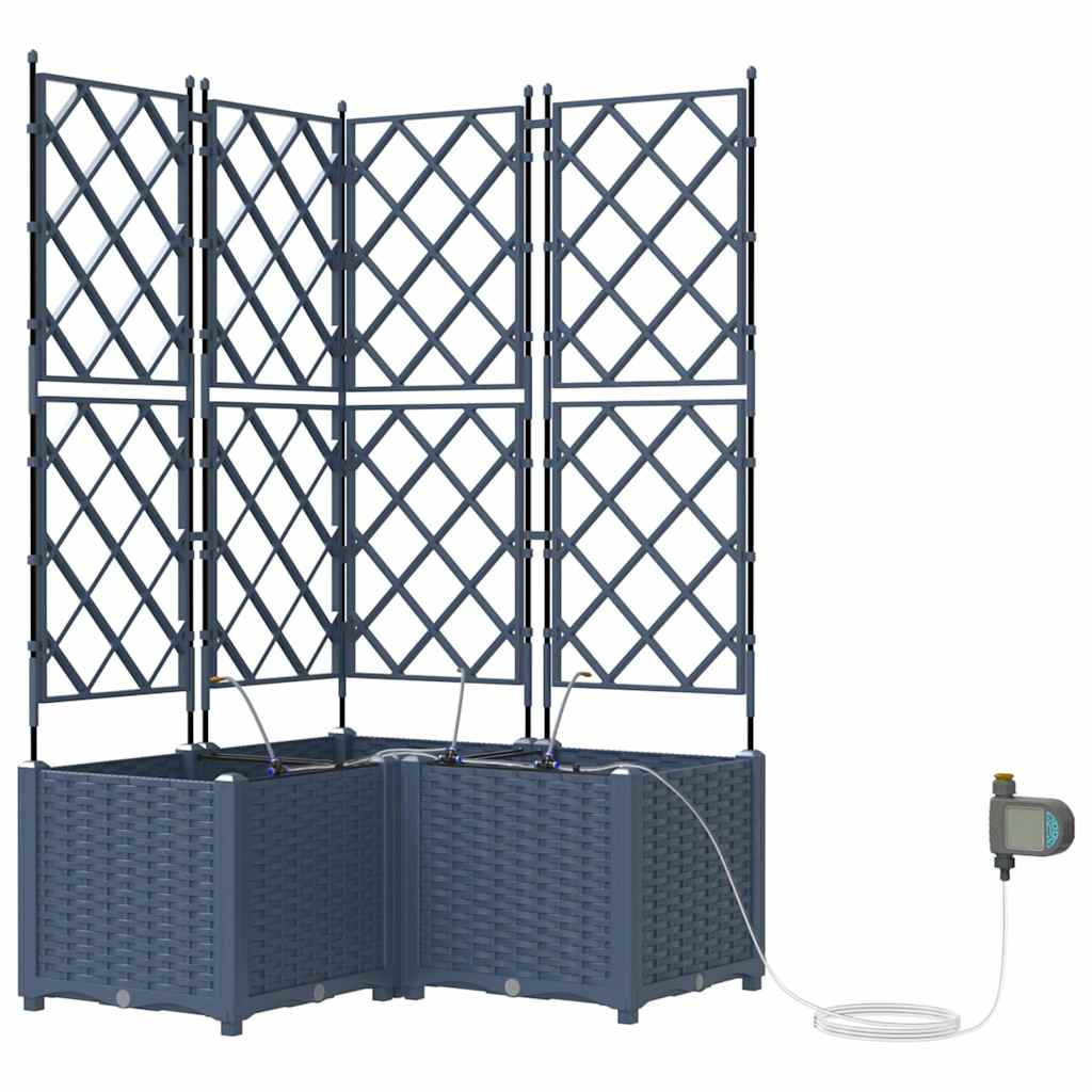 Havekrukker Grå 80 x 80 x 142 cm Stål