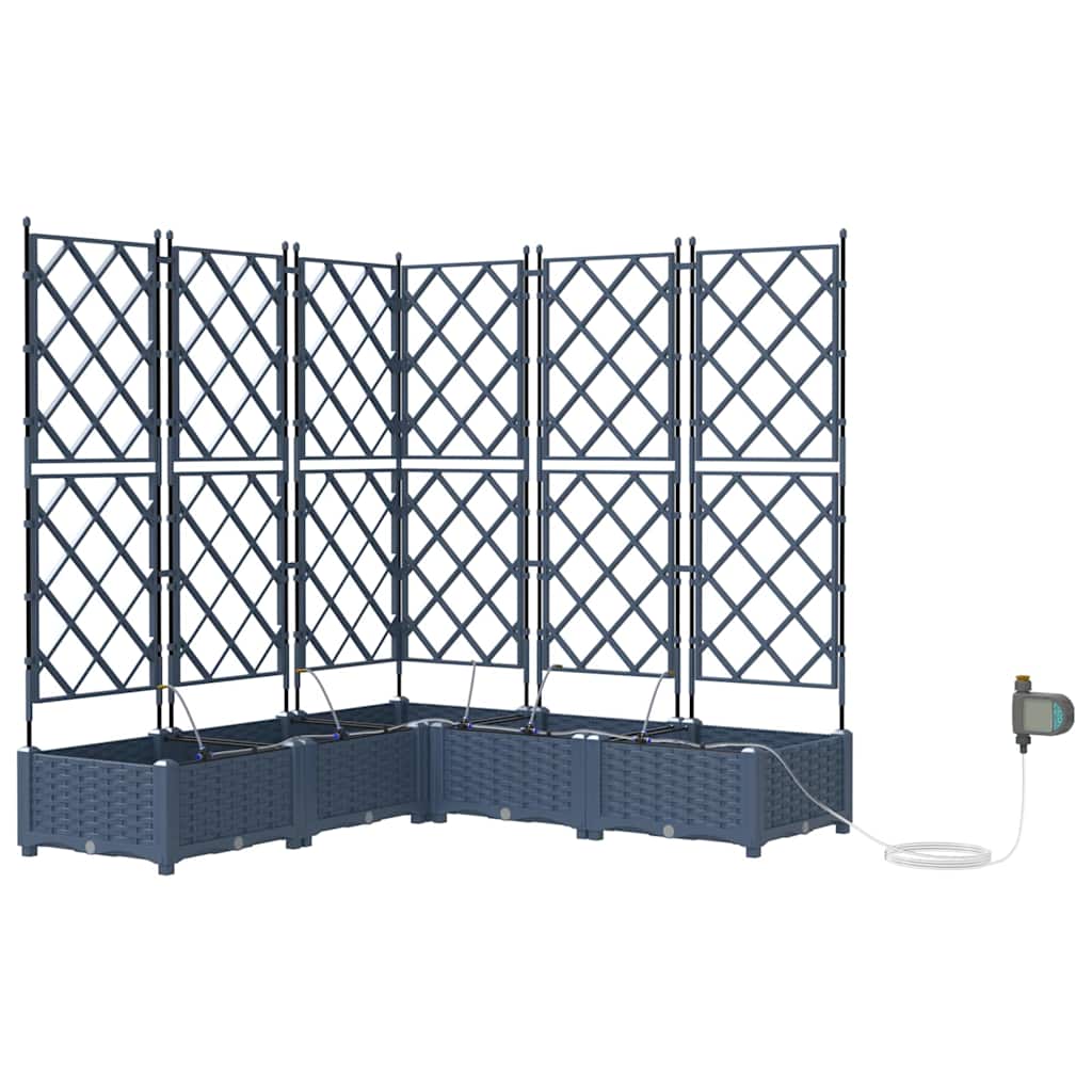 Havekrukker Grå 120 x 120 x 126 cm Stål