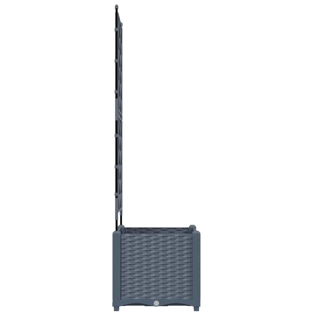 Havekrukke med trellis Lysegrå 40 x 40 x 143 cm PP