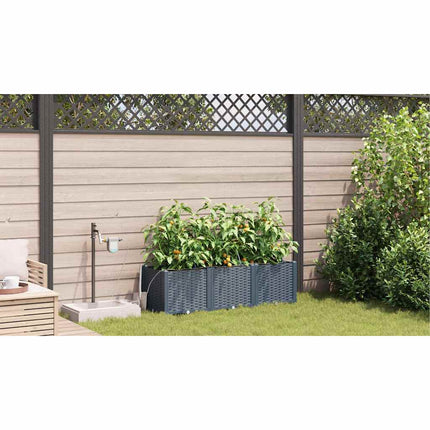 Have Blomsterkrukke 3 stk. Lysegrå 120 x 40 x 37,5 cm PP