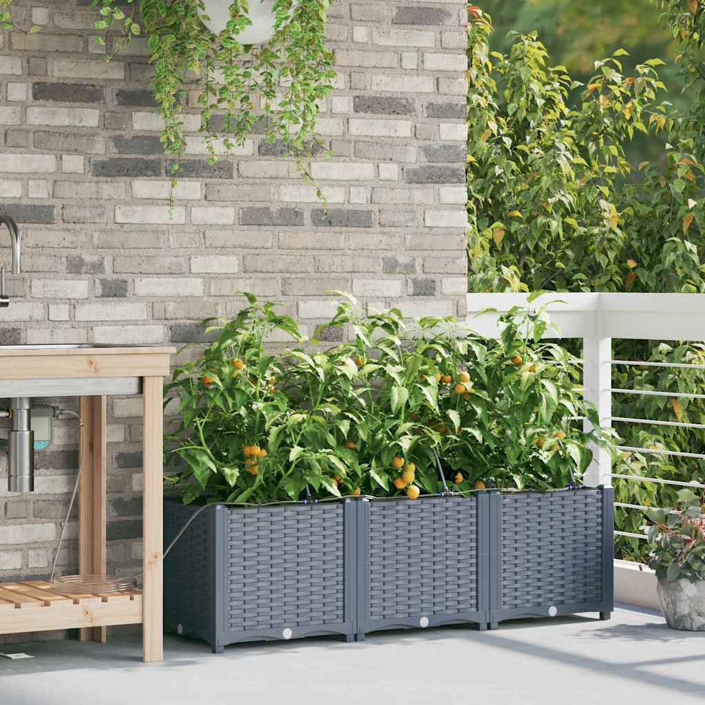 Havekrukker Lysegrå 120 x 40 x 37,5 cm Stål