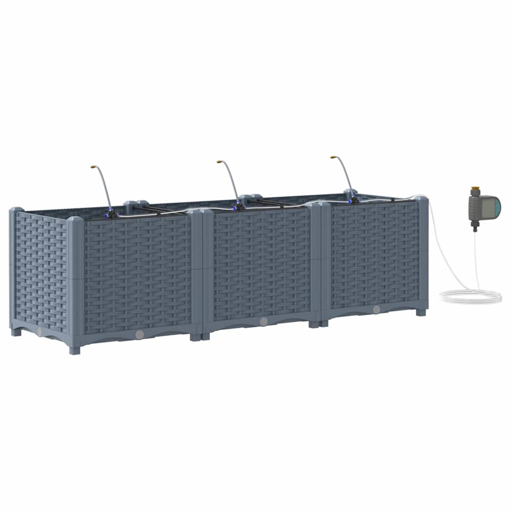 Havekrukker Lysegrå 120 x 40 x 37,5 cm Stål