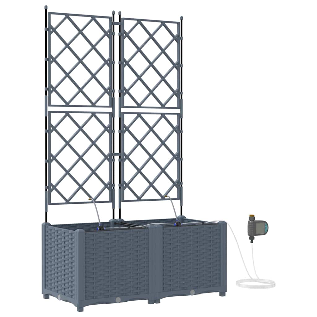 Havekrukker Lysegrå 80 x 40 x 142 cm Stål