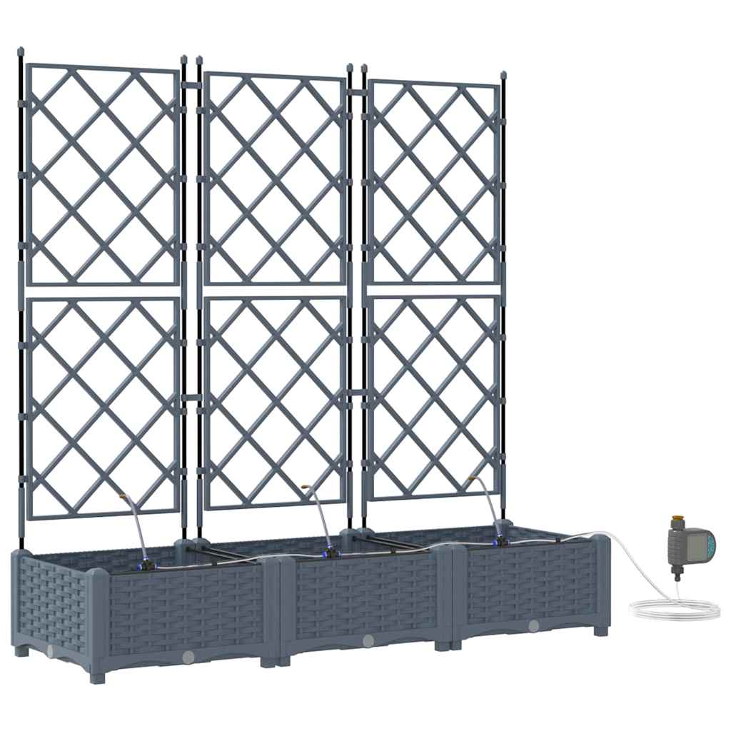 Havekrukker Lysegrå 120 x 40 x 126 cm Stål