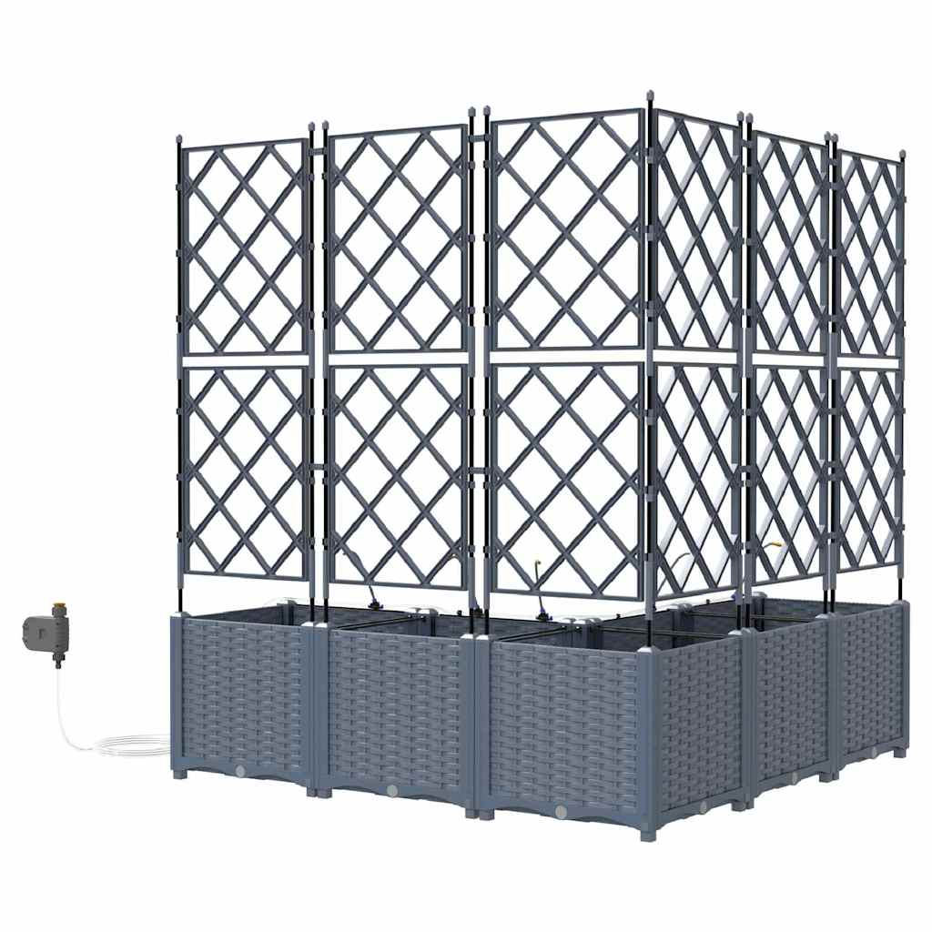 Havekrukker Lysegrå 120 x 120 x 142 cm Stål